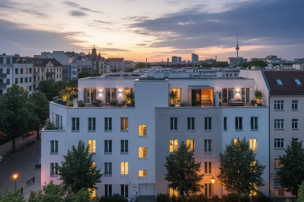 Berlin-Mitte – Modernes Townhouse mit drei Dachterrassen
