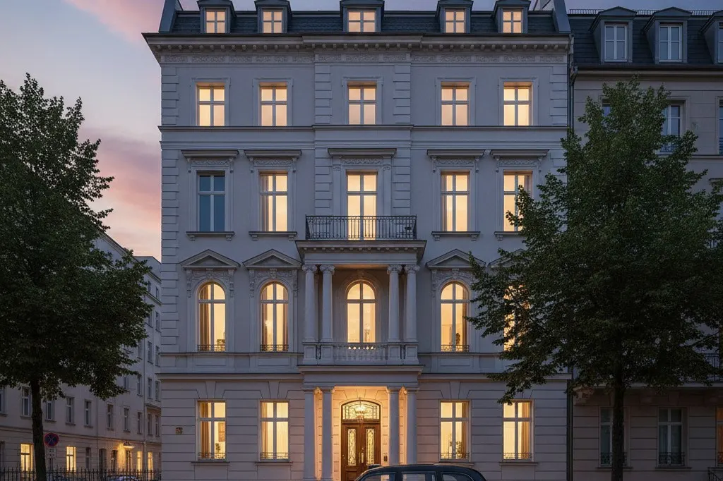 Berlin-Mitte – Townhouse-Villa im britischen Stil mit Garten