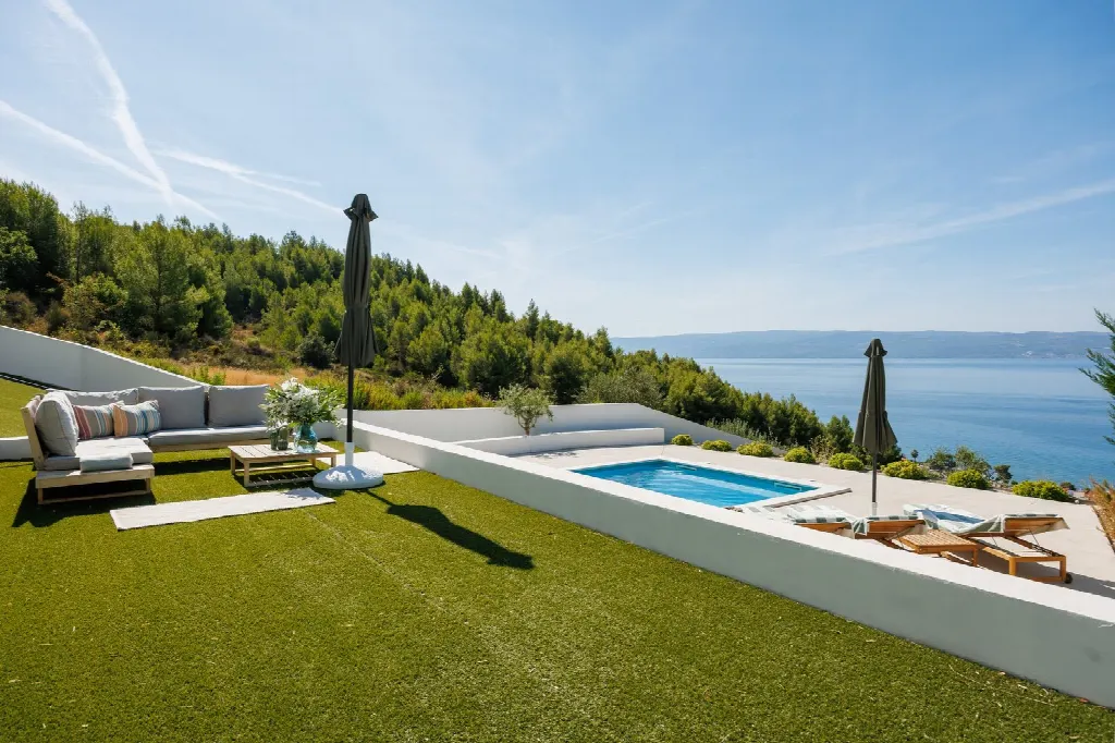Podstrana, Split – Villa mit Meerblick und Anbau, 6 Schlafzimmer