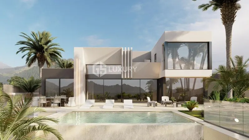 Adeje, Teneriffa – Neubauvilla mit Meerblick, 3 Schlafzimmer