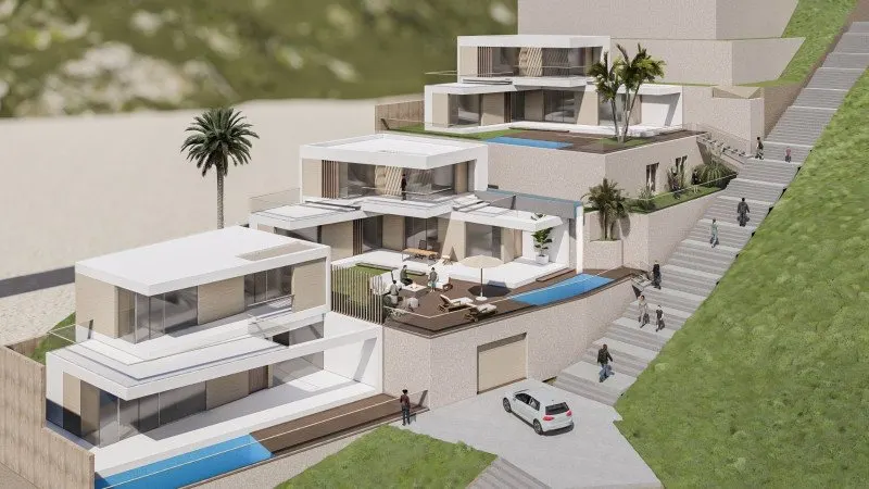 Adeje, Tenerife – Villenprojekt mit Meerblick, 4 Schlafzimmer