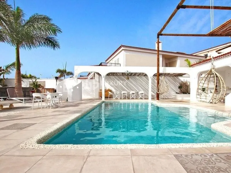 Santiago del Teide, Tenerife – Ibiza-Villa mit Meerblick, 7 Schlafzimmer