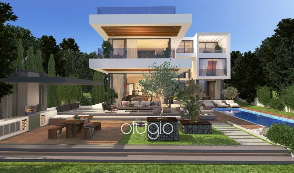 Kissonerga, Paphos – Strandvilla mit Meerblick, 8 Schlafzimmer