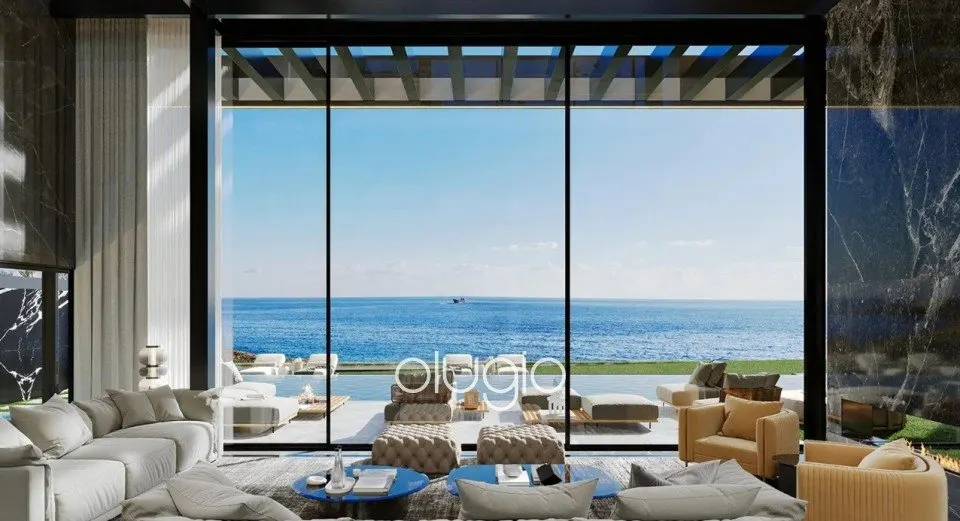 Chloraka, Paphos – Villa mit Meerblick, Infinity-Pool, 6 Schlafzimmer