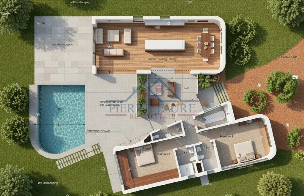 Ta' L-Ibragg, Malta – Villa im Rohbau mit Talblick, 4 Schlafzimmer