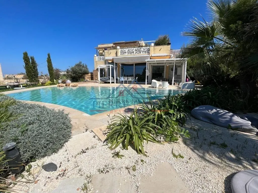 Bingemma, Malta – Modernes Farmhouse mit Meerblick, 4 Schlafzimmer