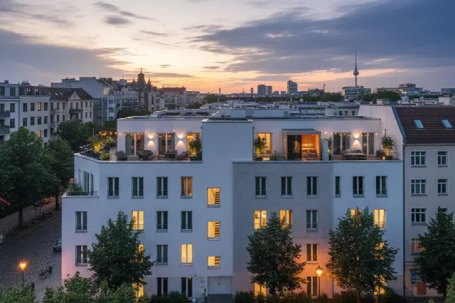 Modernes Townhouse mit drei Dachterrassen