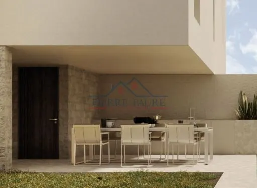Doppelhausvilla mit Pool, 3 Schlafzimmer