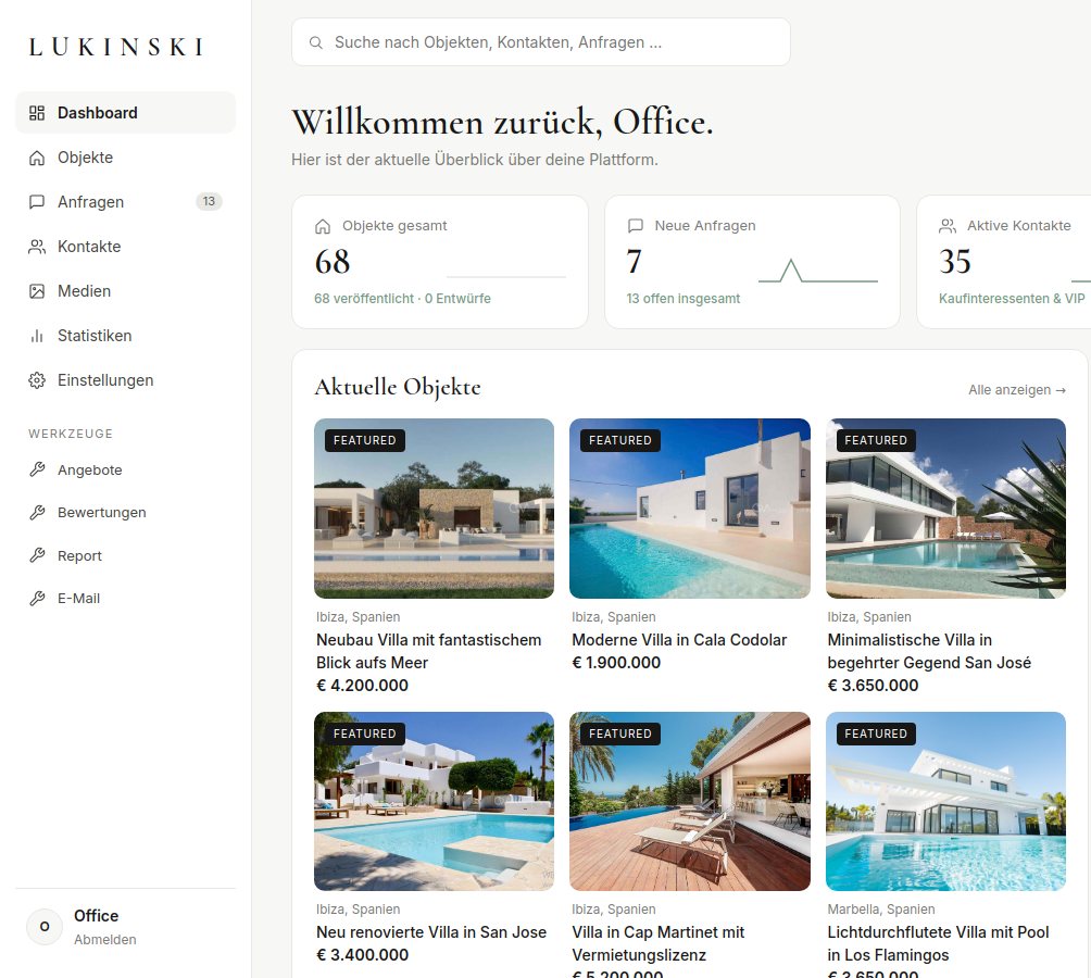 Lukinski Partner-Dashboard