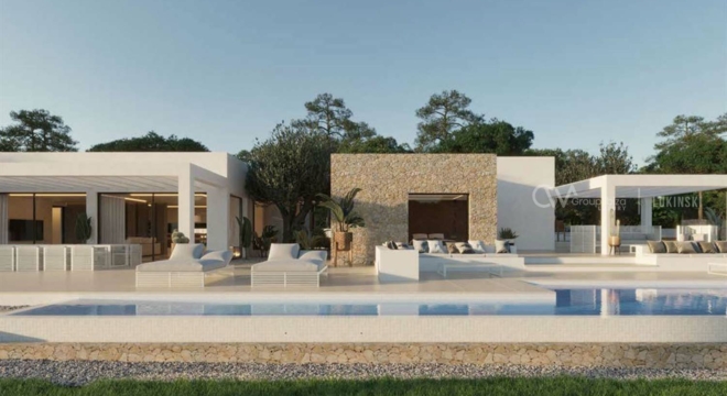 Ibiza, Spanien – Neubau Villa mit fantastischem Blick aufs Meer